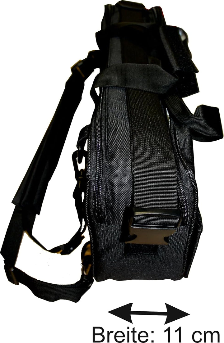 Sauerstofftasche in schwarz aus Nylonmaterial