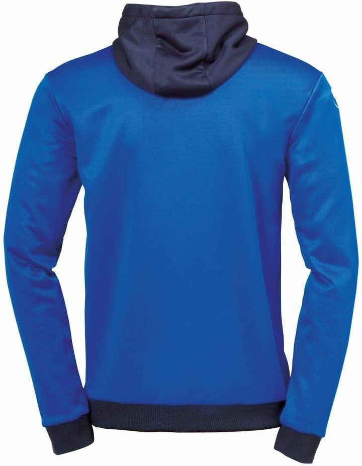 uhlsport Unisex Kinder Offense 23 Multi Hood Jacke Kinder Jacke 116 azurblau/Marine/Weiss, 116 azurb