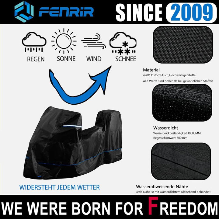 FENRIR 230CM 420D Motorrad abdeckplane motorradabdeckungen motorradabdeckung Outdoor wasserdicht Win