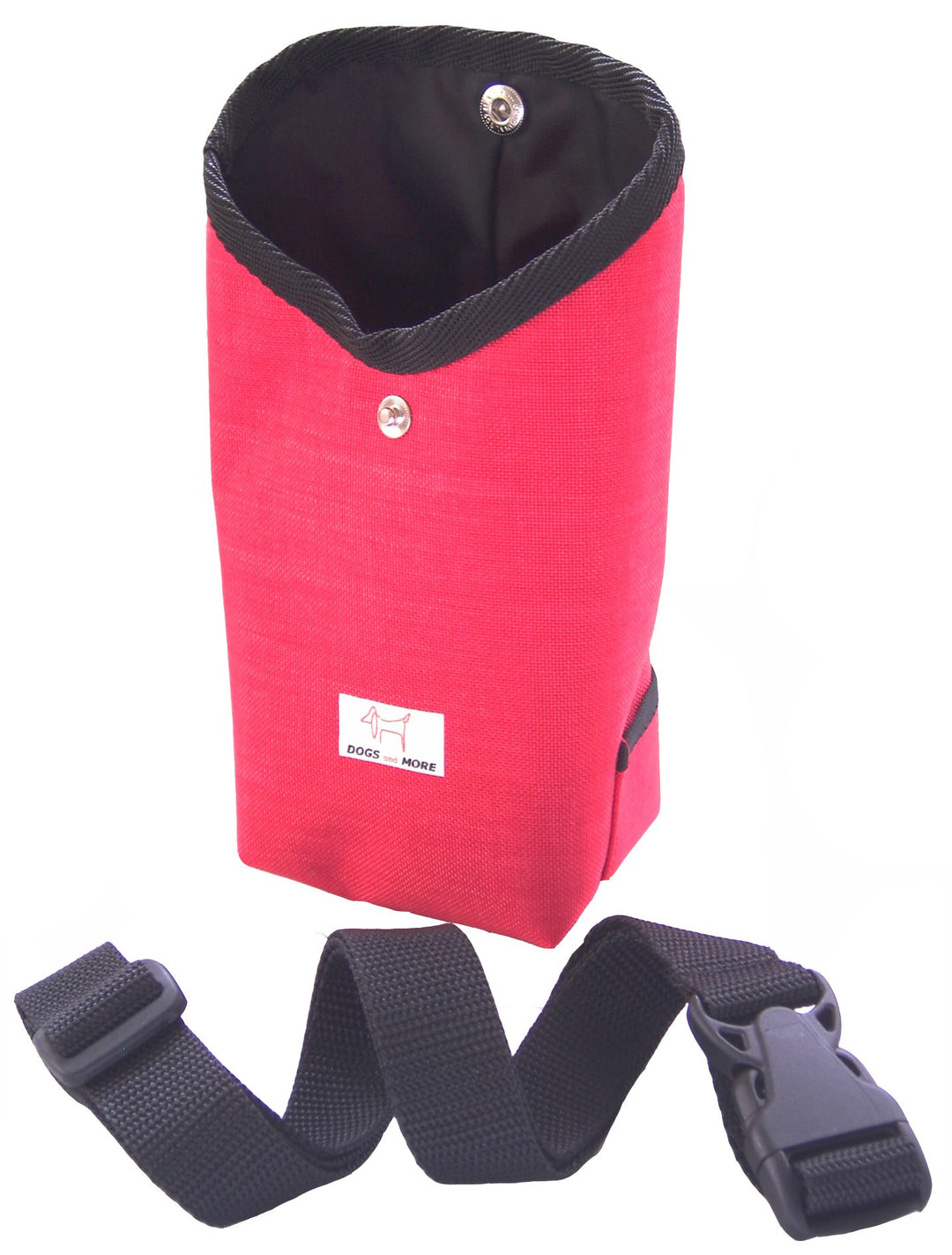 Prima-Bag inkl. verstellbarem Bauchgurt (Leckerlitasche/Leckerlibeutel/Futtertasche) in Rot, Rot