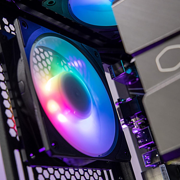 Cooler Master Mobius 120P ARGB Gehäuselüfter – 120mm ARGB-Lüfter mit Ring Blade Design (PWM), ultra-