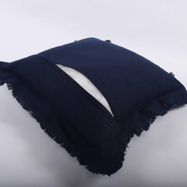 Kissen mit Reissverschluss, 53 x 53 cm, Dunkelblau 53 x 53 cm Dunkelblau, 53 x 53 cm Dunkelblau