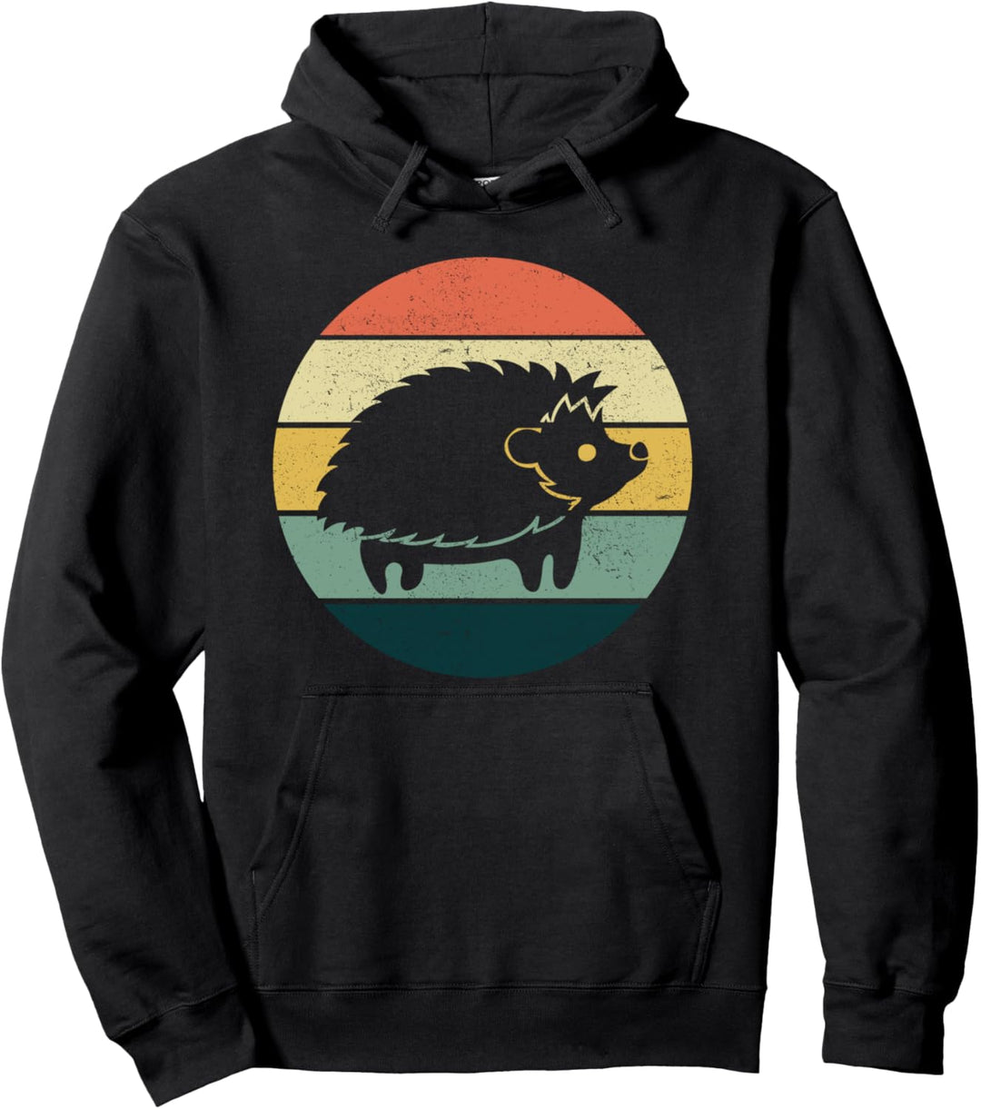 Igel Vintage Retro Klassisches Design Pullover Hoodie