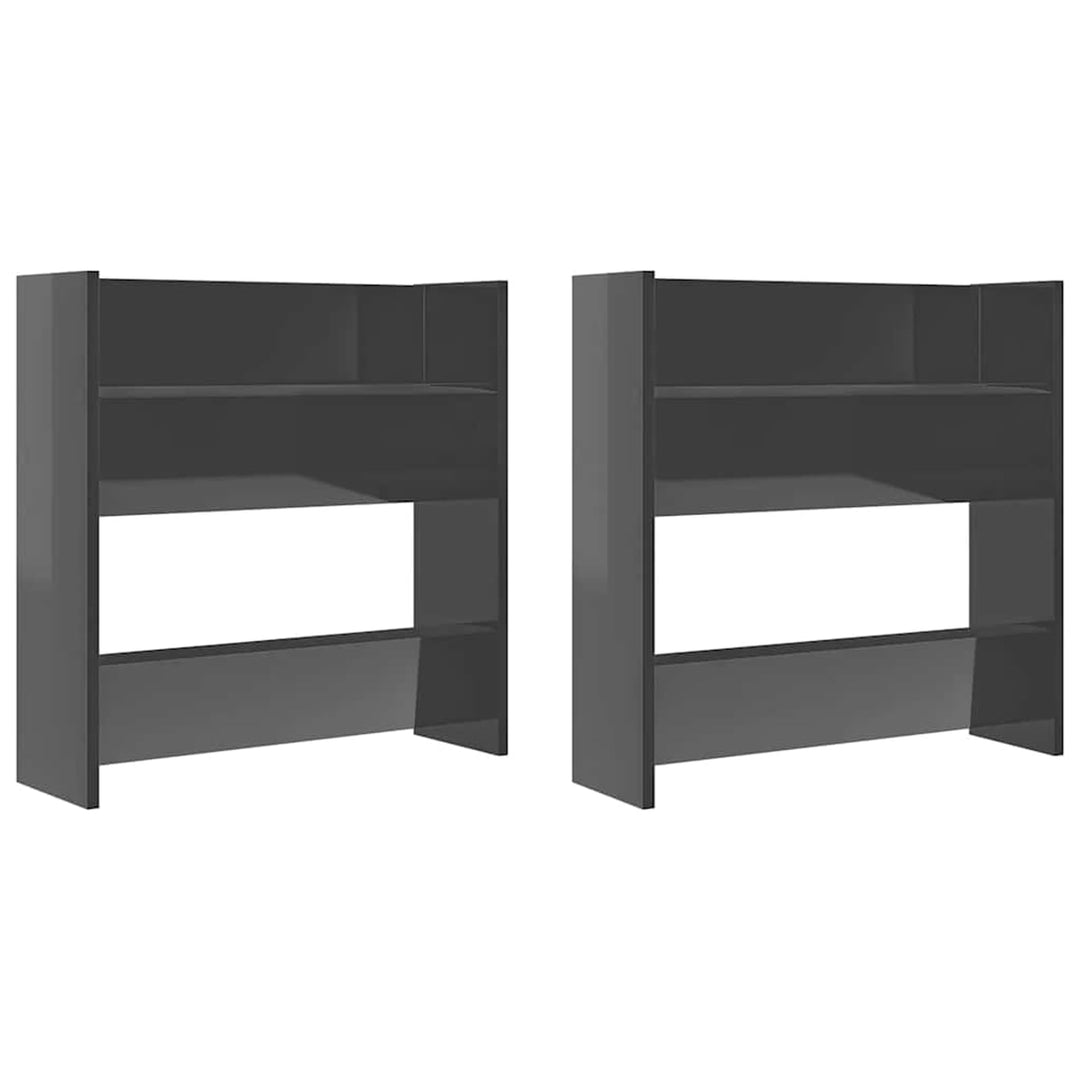 Susany 2 STK. Schuhschrank Hängend mit 2 Kippböden Ausgestattet, Schuhregal Wandmontage, Schuhorgani