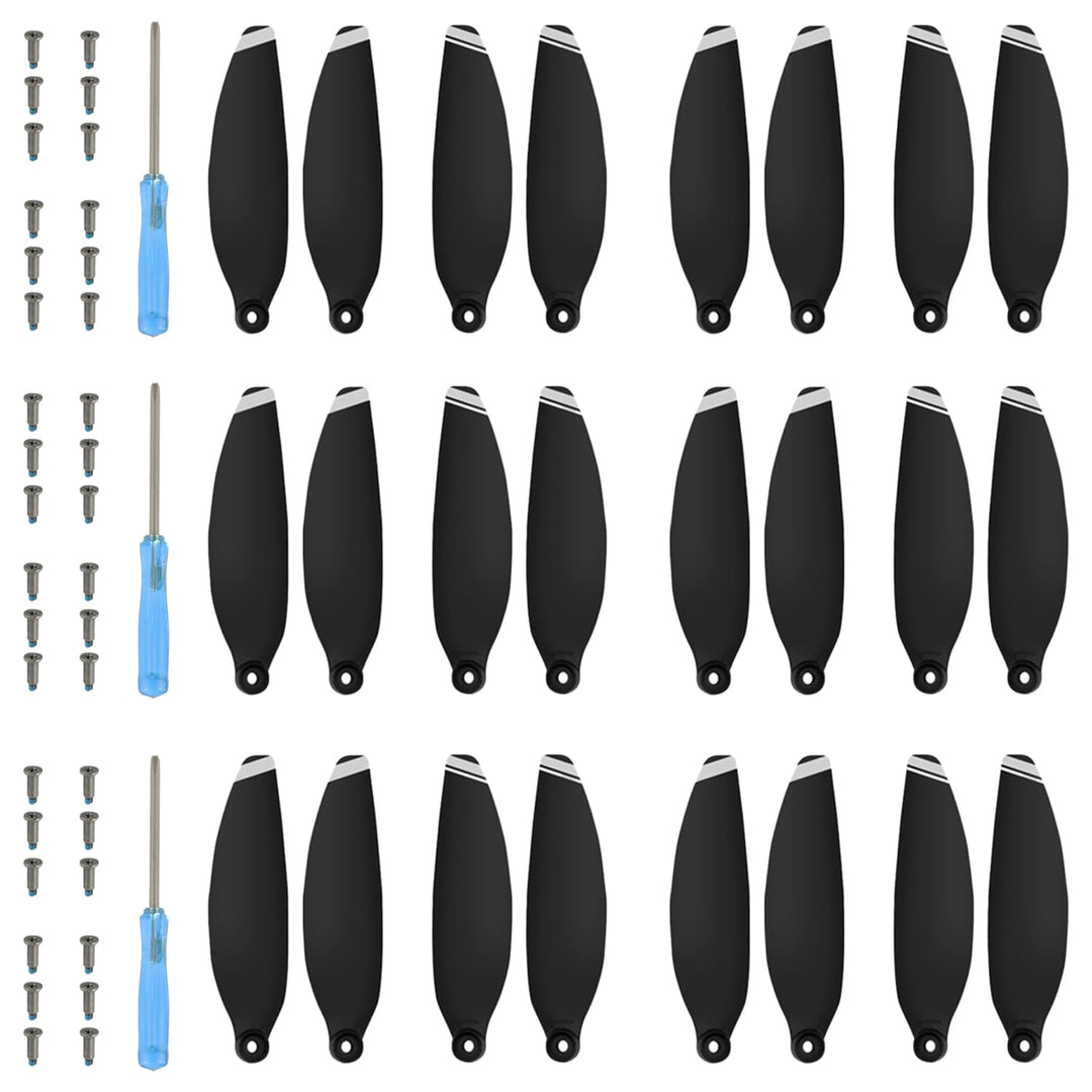 24Pcs Propeller für DJI Mini 4K, Mini 2 SE/ 2/ SE, Drohnen Ersatzpropeller Luftschrauben Set mit Sch