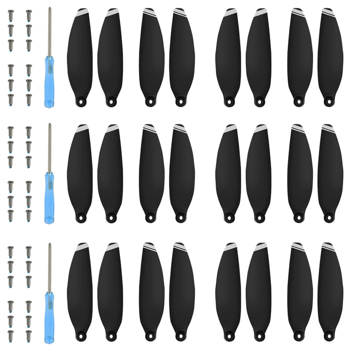 24Pcs Propeller für DJI Mini 4K, Mini 2 SE/ 2/ SE, Drohnen Ersatzpropeller Luftschrauben Set mit Sch