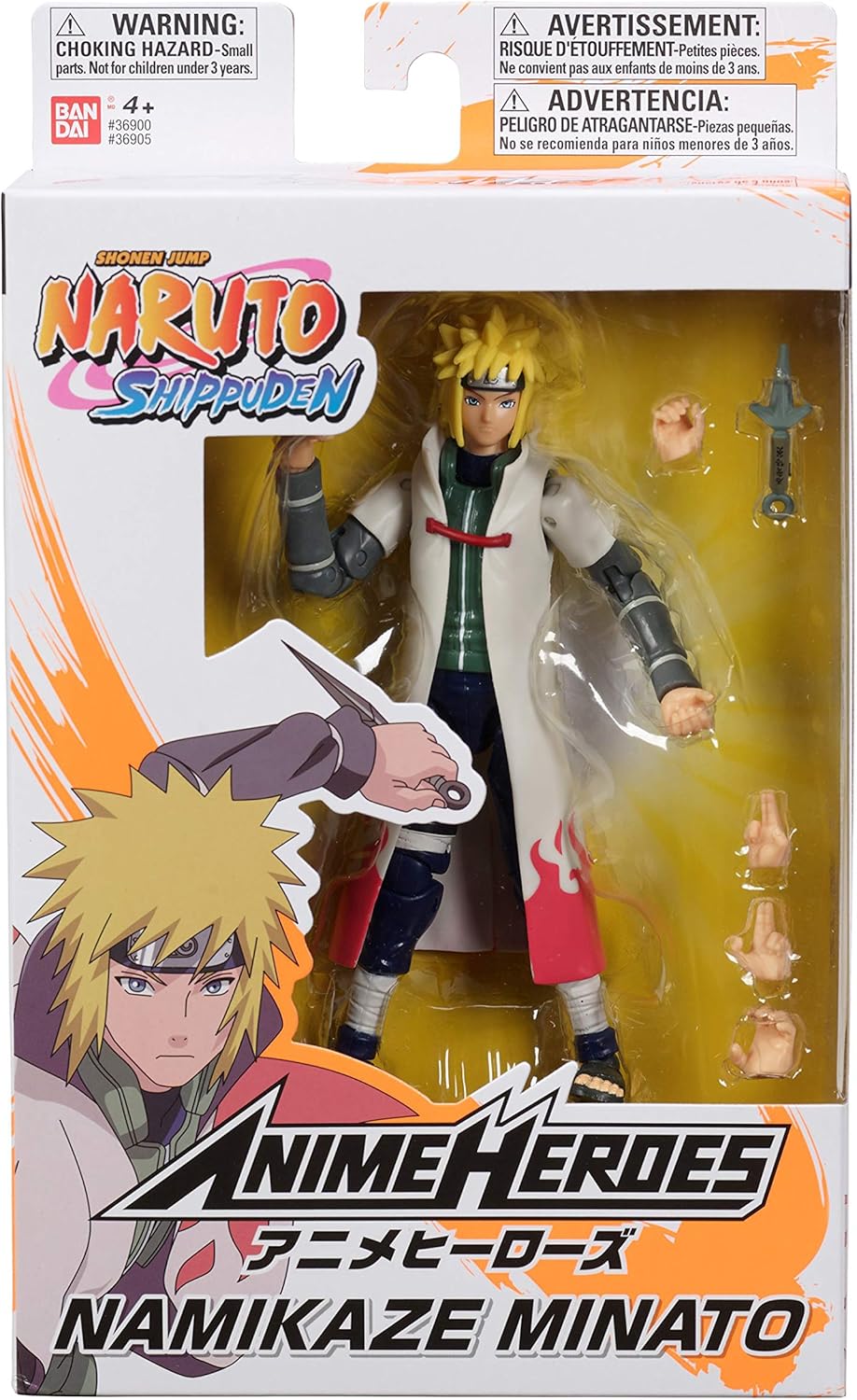Bandai – Anime Heroes – Naruto Shippuden – Anime Heroes Figur 17 cm – Namikaze Minato – 36905, Minat