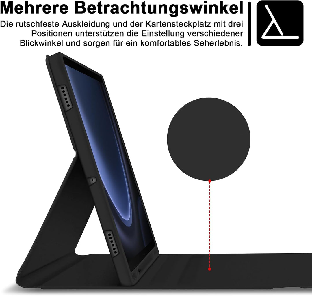 Bettdow für Samsung Galaxy Tab S10 Lite/S10 FE 10.9" 2025 Tastatur Hülle, Deutsch QWERTZ Layout Abne