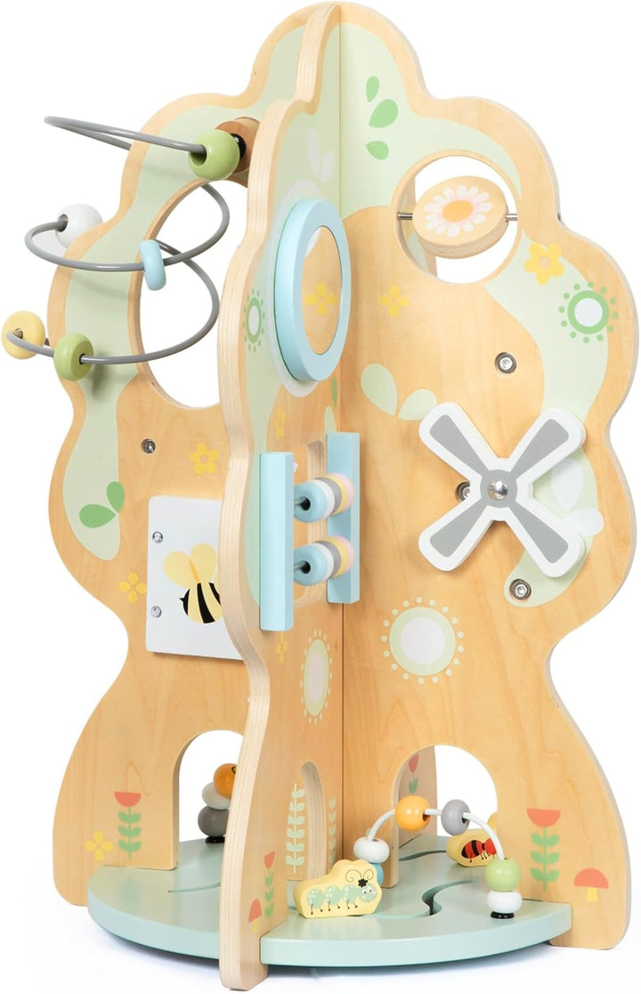 Mamabrum 10-in-1 Aktivitätsbaum aus Holz – Montessori Lernspielzeug für Kleinkinder – Motorikspielze