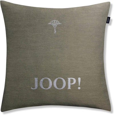 Joop! Kissenhülle Chains | 90 Oliv - 40 x 40 40 x 40 cm Grün, 40 x 40 cm Grün