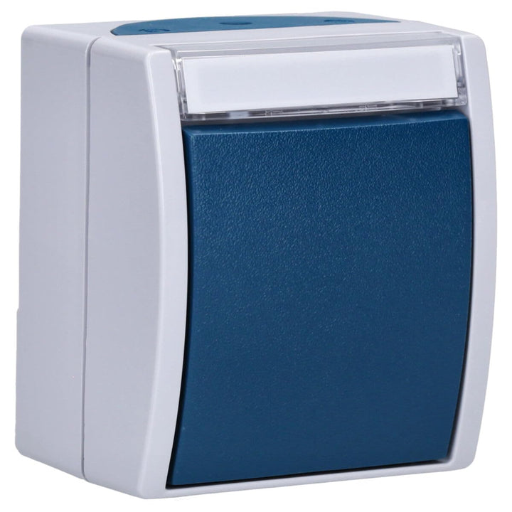 Busch-Jaeger 2601/6 WN-53 Wippschalter Aus- und Wechselschaltung (Thermoplast) Grau ocean® (IP 44) 2