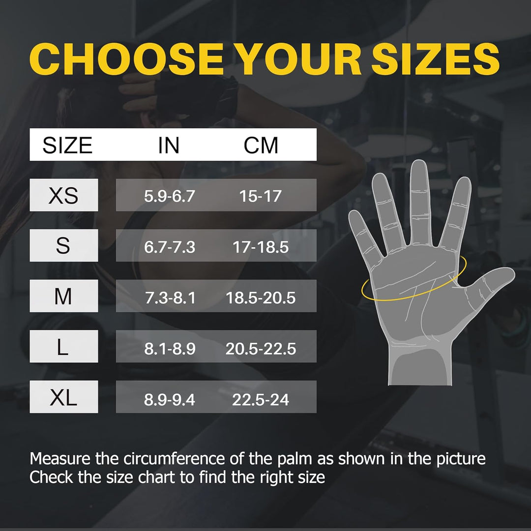 Fitness Handschuhe Damen Herren Atmungsaktive Gewichtheben Trainingshandschuhe für Sport Gym Krafttr