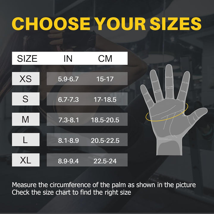 Fitness Handschuhe Damen Herren Atmungsaktive Gewichtheben Trainingshandschuhe für Sport Gym Krafttr