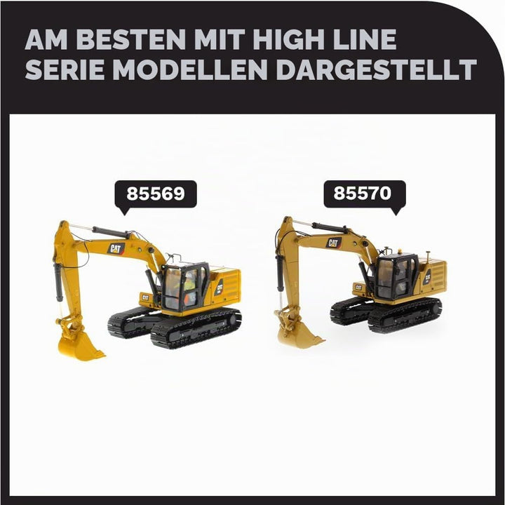 Diecast Masters 85571 - Caterpillar Bagger 323, Massstab 1:50, ca. 18,3 x 6,3 x 8 cm, ab 14 Jahren