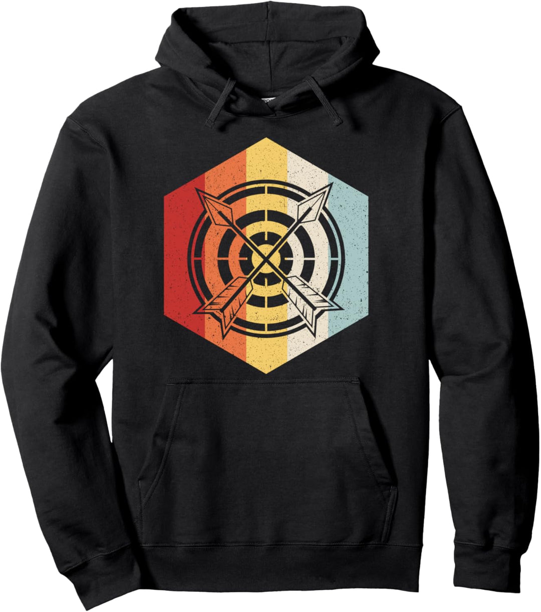 Retro Bogenschütze Bogensport Pfeil - Vintage Bogenschiessen Pullover Hoodie