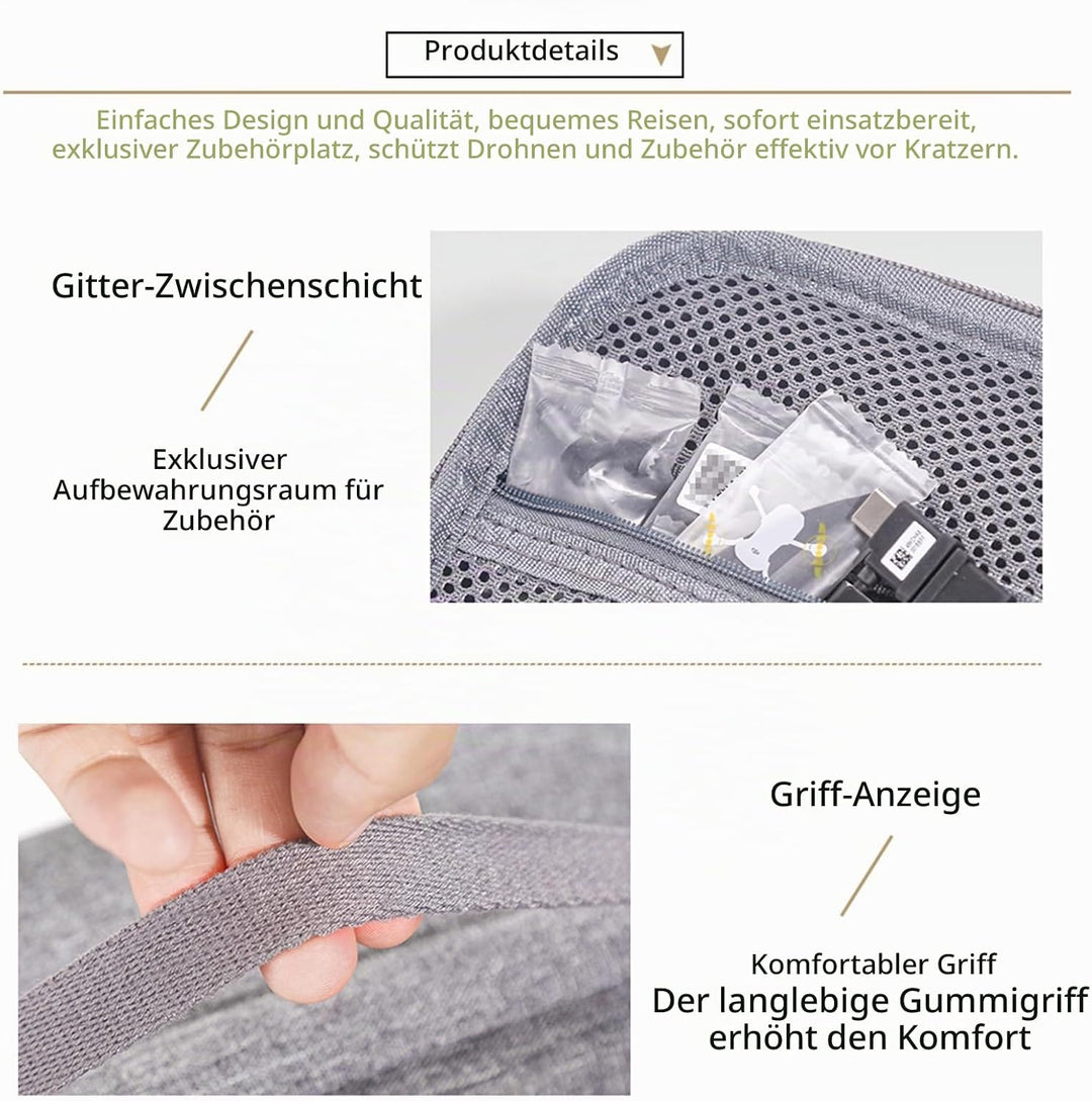 ZJRXM Tasche für DJI Mini 5 Pro Drohne und RC-N3 Controller, Tragbare Tragetasche Kompakte Aufbewahr