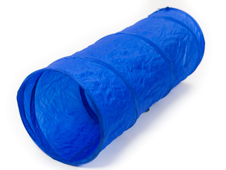 Agility Tunnel XS für Hunde, 35 x 100 cm, blau – Trainings-Tunnel für Welpen &amp; sehr kleine Hunde, pl