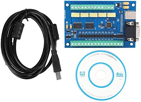 Dpofirs MACH3 100-kHz-Motion-Controller-Karte, USB-CNC-5-Achsen-Steuerkarte Gravur-Breakout-Board fü