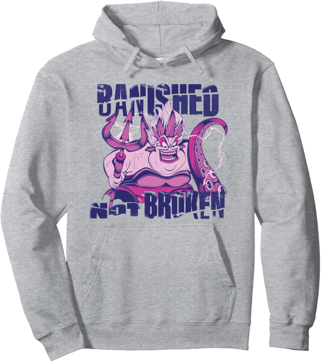 Disney Villains Ursula Banished Not Broken Little Mermaid Pullover Hoodie