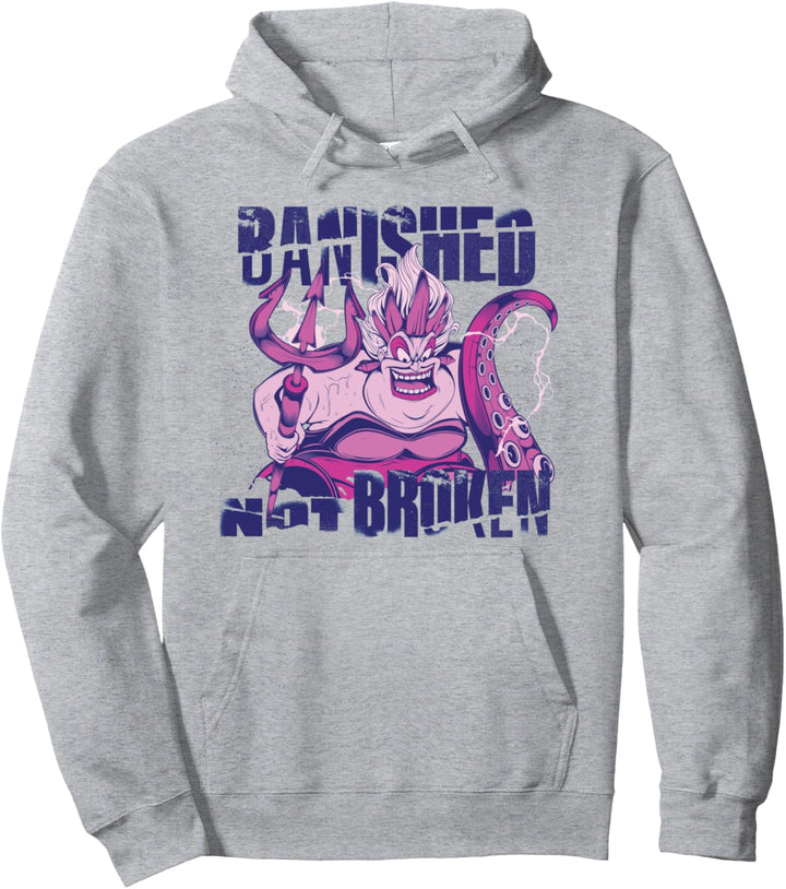 Disney Villains Ursula Banished Not Broken Little Mermaid Pullover Hoodie