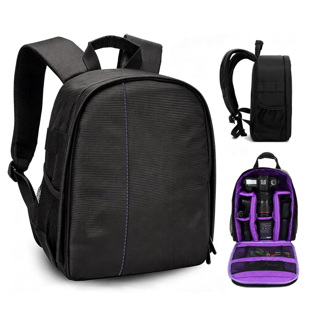 Kamerarucksack, Fotorucksack Leicht und Kompakt Kamera Rucksack - Lila, Lila