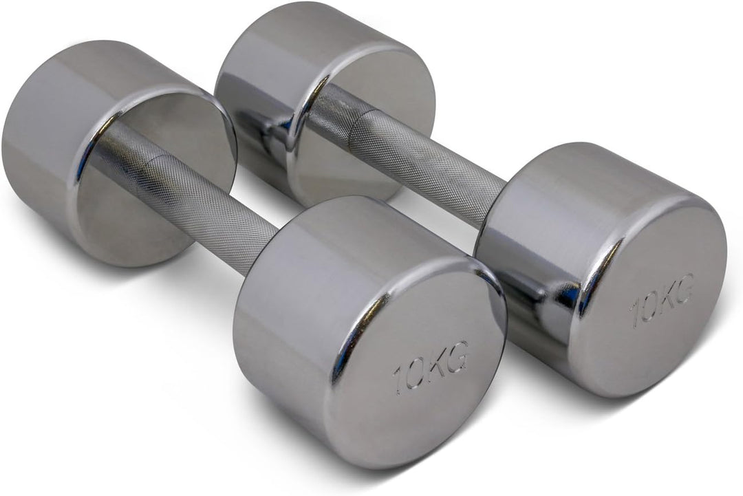 TRENAS Chrom Kurzhantel - 1 kg - 2 kg - 3 kg - 4 kg - 5 kg - 6 kg - 7 kg - 8 kg - 9 kg - 10 kg - 12,