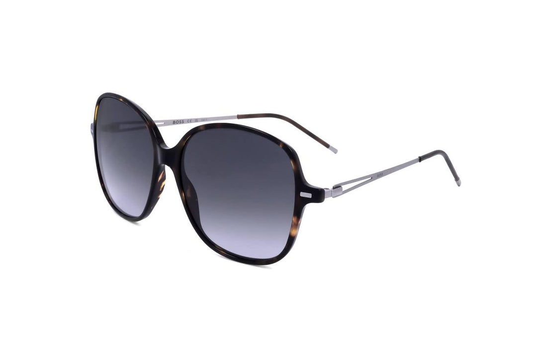 BOSS HUGO 1457/S Brille, Havana, 57 für Damen, Havana