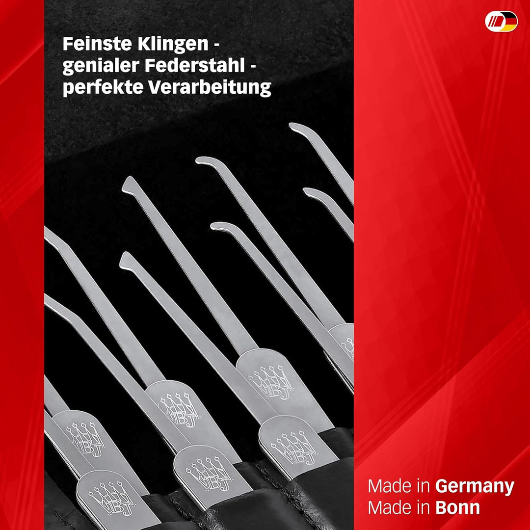 MULTIPICK ELITE 40 Profi Dietrich Set - [40 Tools | 0.4 + 0.6 mm] Made in Germany - Lockpick Tool, S