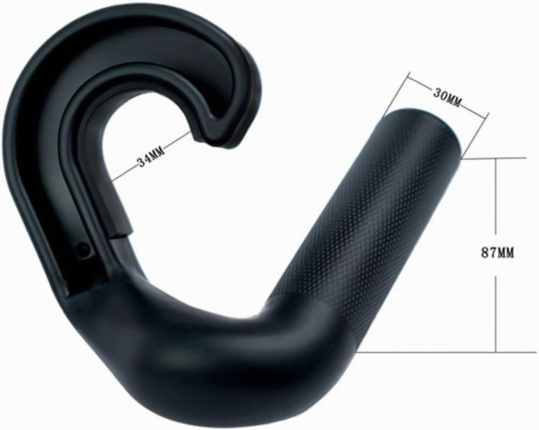 2X Klimmzuggriffe Grip Griff Aufsatz 45 Grad abgewinkelt Kabelmaschine Griffe für Klimmzugstangen Ho