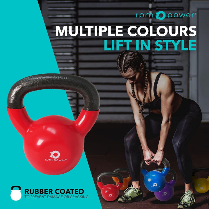 RPM Power Kugelhantel-Set aus Gusseisen (4-20 kg) – für Heim-Fitnessstudio, Fitness, Training, Kraft