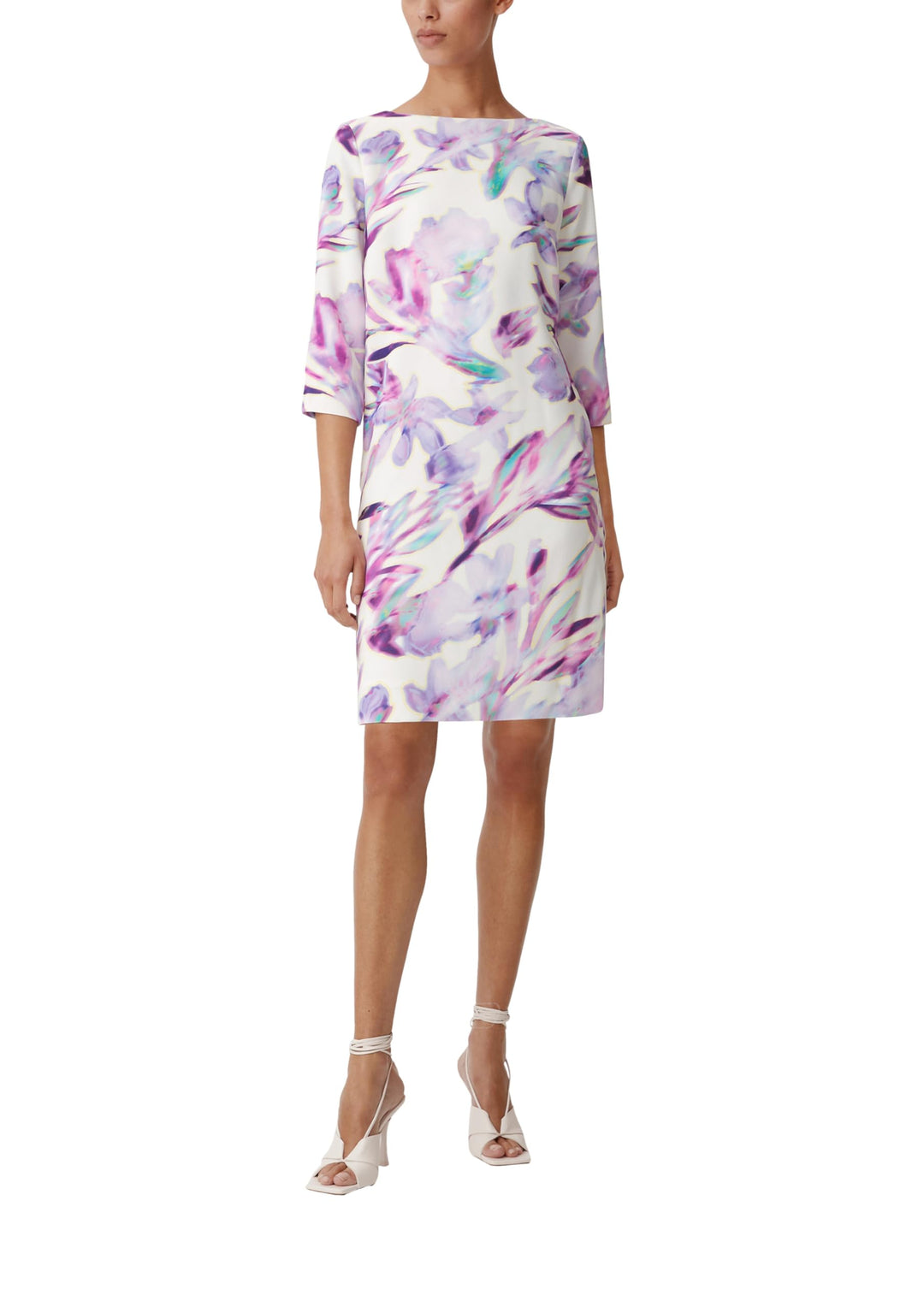 comma Damen Kleid 38 01c4 Weiss, 38 01c4 Weiss