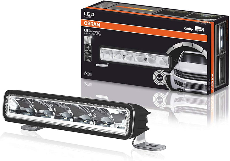 OSRAM LIGHTBAR SX180-SP, LED Zusatzscheinwerfer für Fernlicht, Spot, 1300 Lumen, Lichtstrahl bis zu