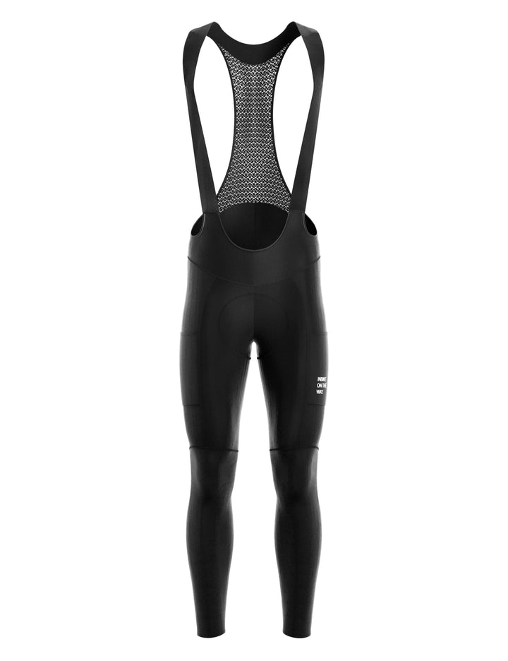 INBIKE Fahrrad Trägerhose Herren Lang Gepolstert Winter Elastizität mit Taschen Winddicht Atmungsakt