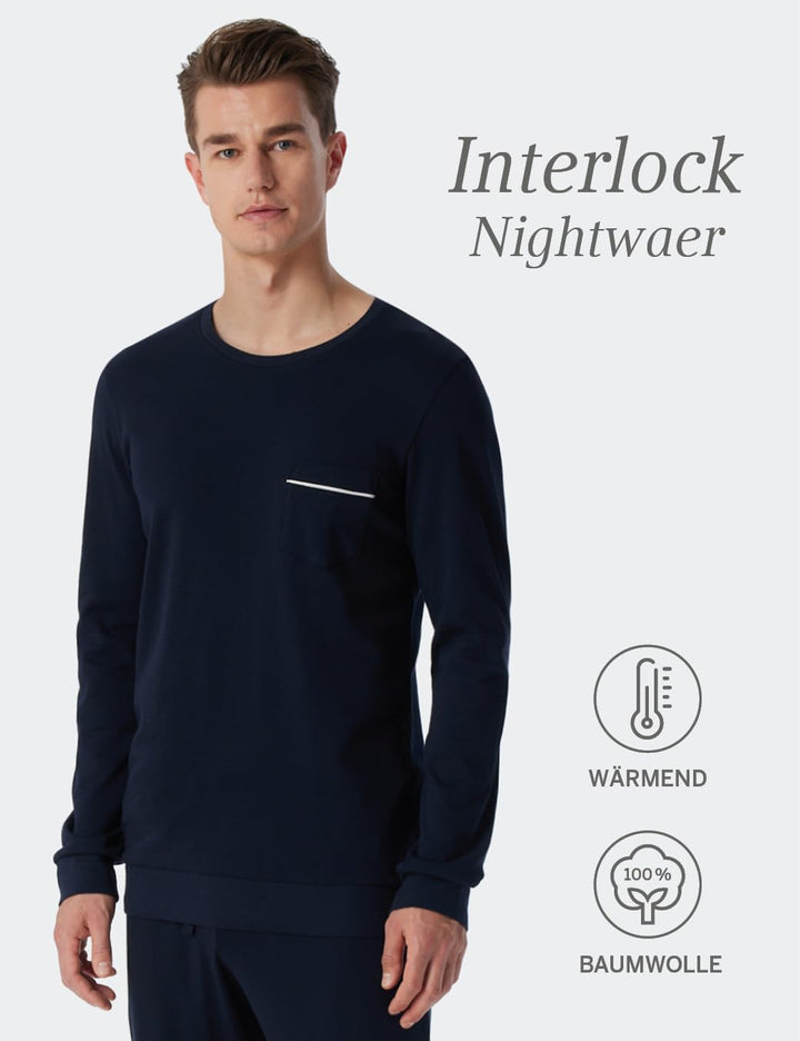 Schiesser Herren Schlafanzug kurz Rundhals - Nightwear Set 50 Jade 2, 50 Jade 2