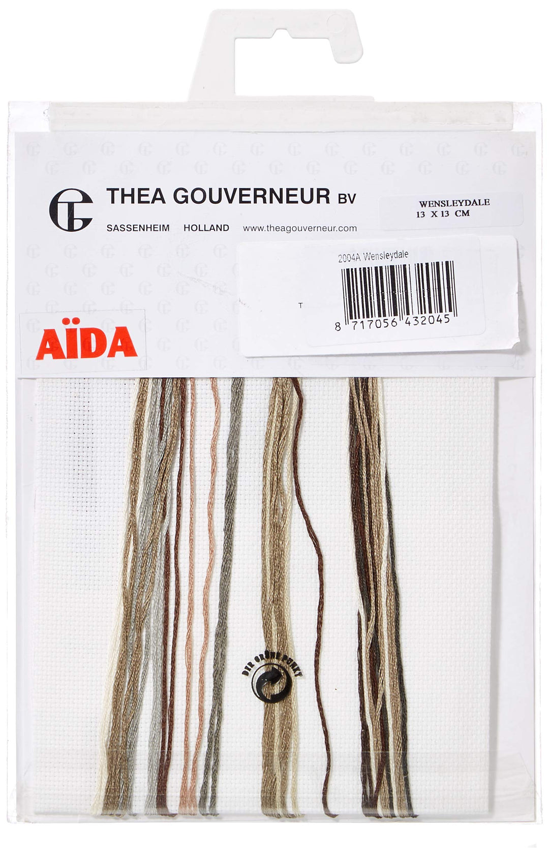 Thea GOUVERNEUR SINCE 1959 2004A Kreuzstich-Set, Stoff, Mehrfarbig, 13x13cm