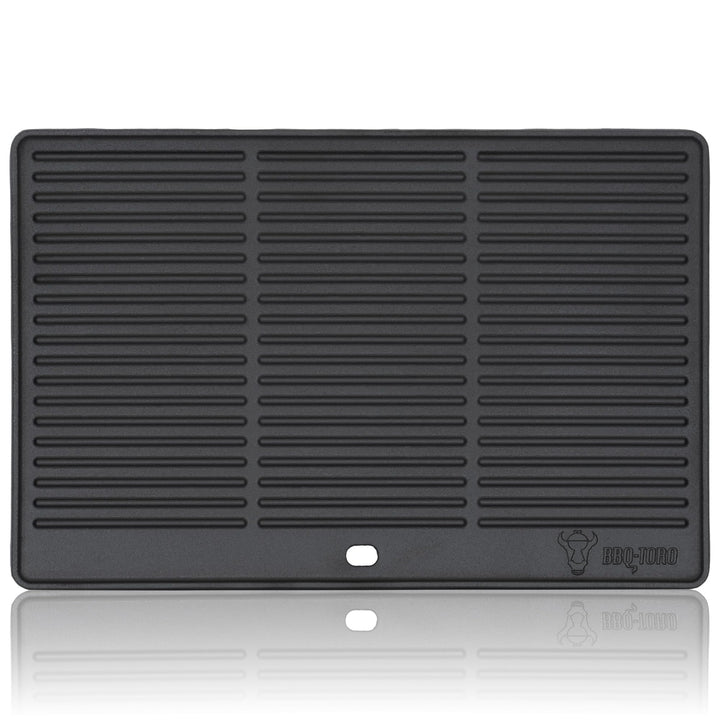 BBQ-Toro Gusseisen Grillplatte | 48,5 x 40 cm | Wendeplatte, beidseitig verwendbar | Rechteckig, Uni