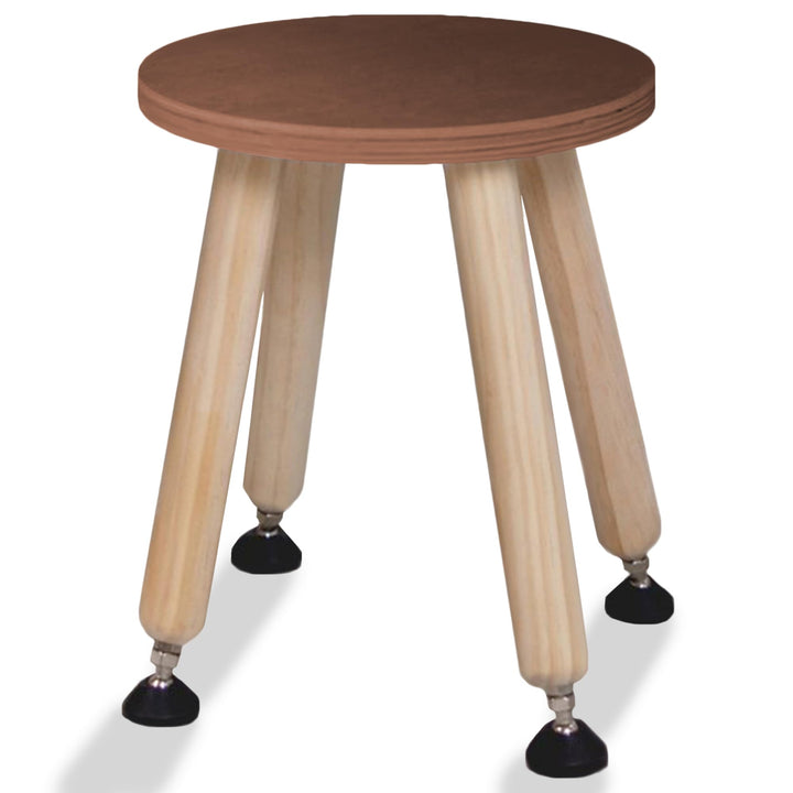 Cateam Tritthocker aus Holz für Kinder und Kleinkinder – 1er-Set – Nussbaum – Kinderhocker mit auszi