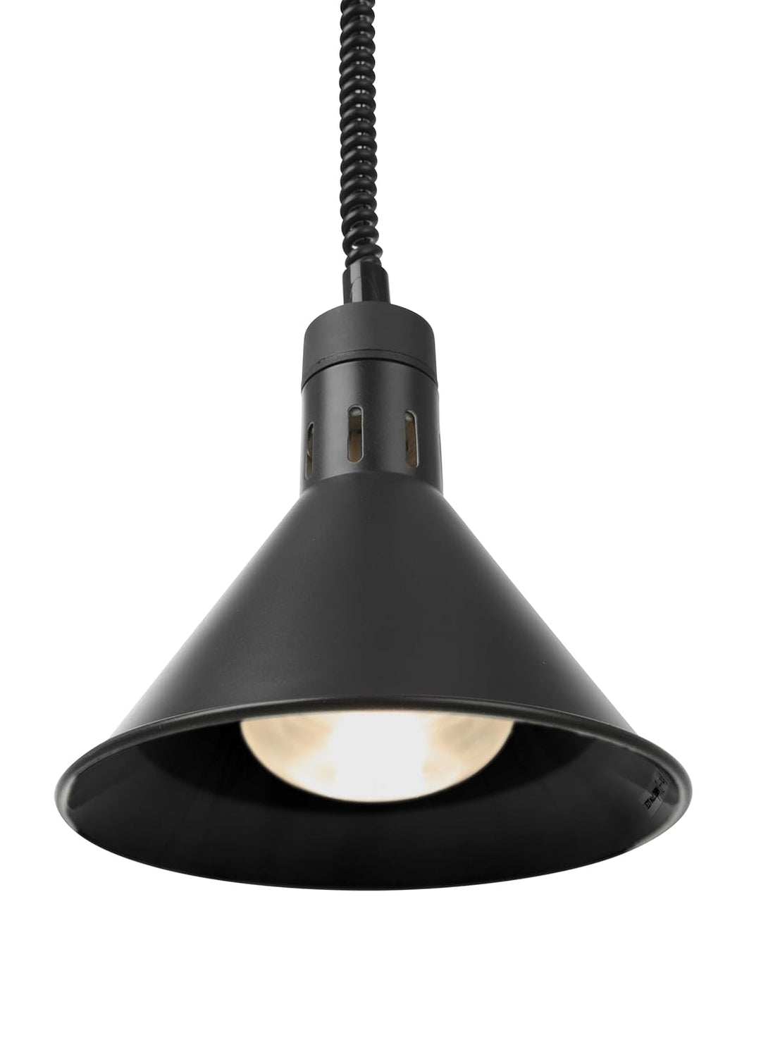 HENDI Wärmelampe, Inkl. Splitterfreie lampe, Höhenverstellbar, Konisch, Warmhalten von Speisen, Spei