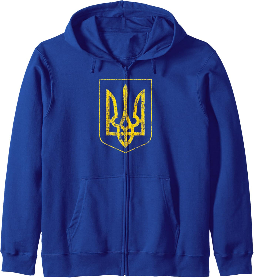 Ukraine Wappen Land Dreizack Symbol Citizen Home Kapuzenjacke