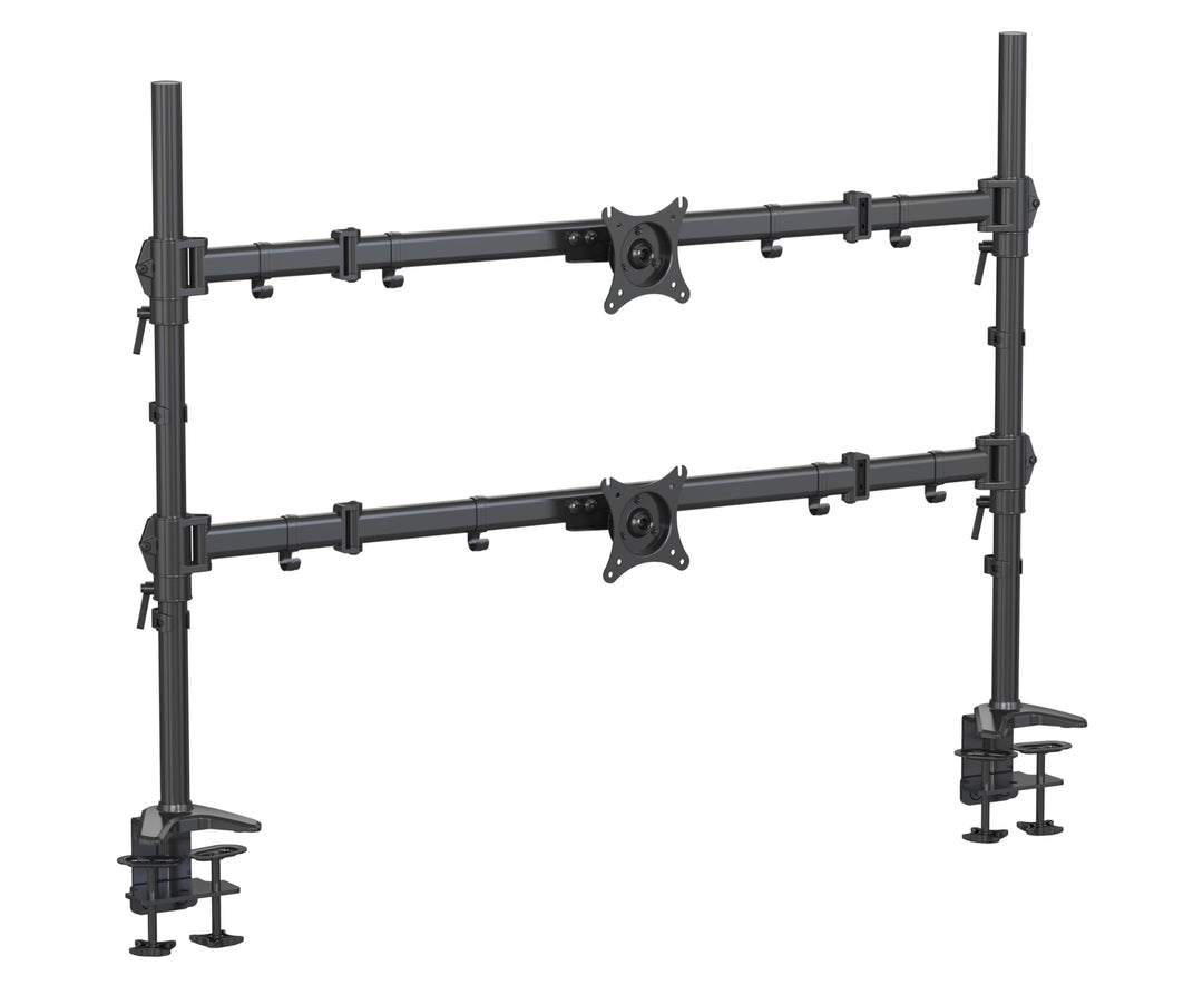 HFTEK - Monitor Tischhalterung für grosse Bildschirme bis 20kg pro Monitor bis 49 Zoll Bildschirme C