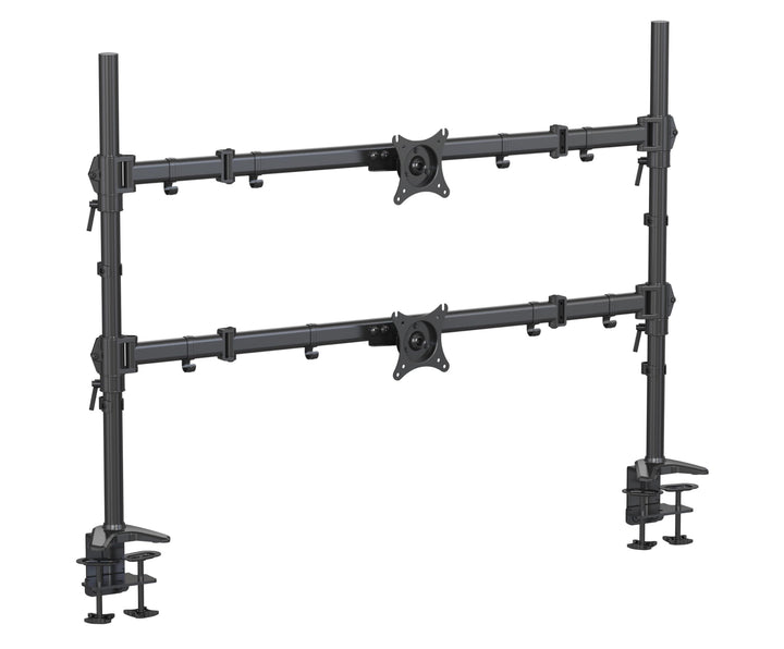 HFTEK - Monitor Tischhalterung für grosse Bildschirme bis 20kg pro Monitor bis 49 Zoll Bildschirme C