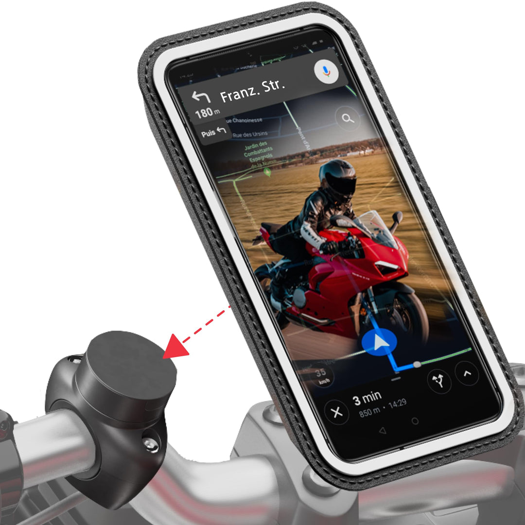 Shapeheart französische Innovation, magnetische Motorrad-Telefonhalterung Pro mit Abnehmbarer wetter