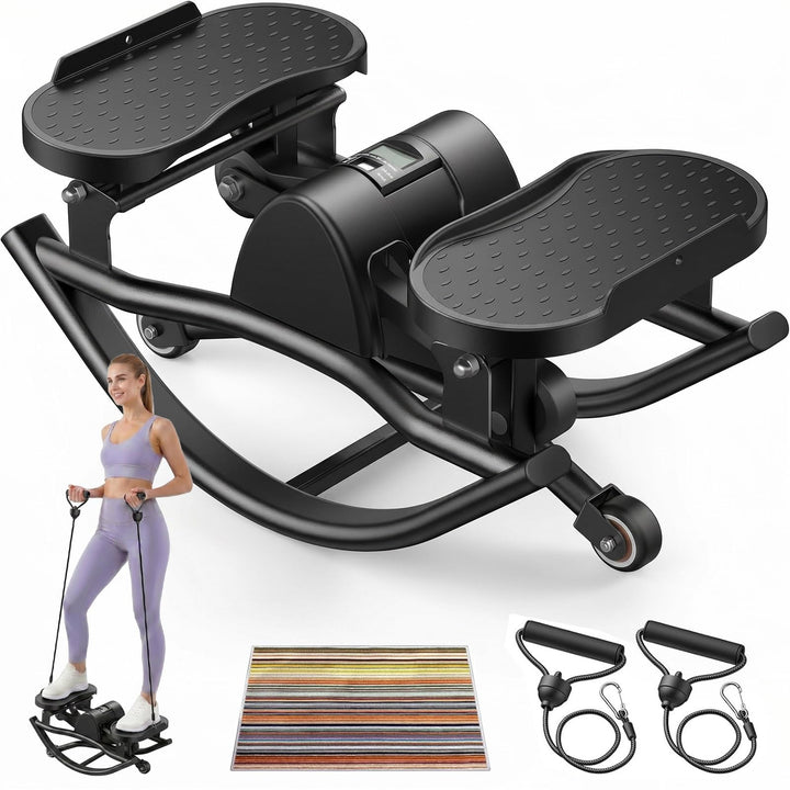 Upgraded Rock Stepper für Zuhause, Seitliche Bewegung Home Twist Stepper Side Steppers Leiser Gelenk