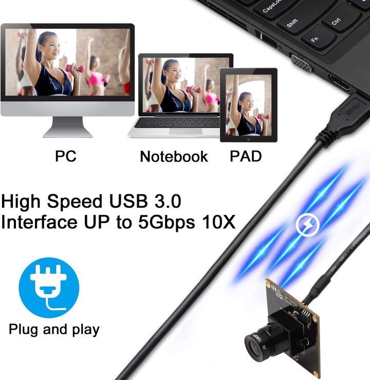 1080P Webcam Hochgeschwindigkeits USB3.0 USB Kameramodul mit IMX291 Sensor Minicam für industriell u