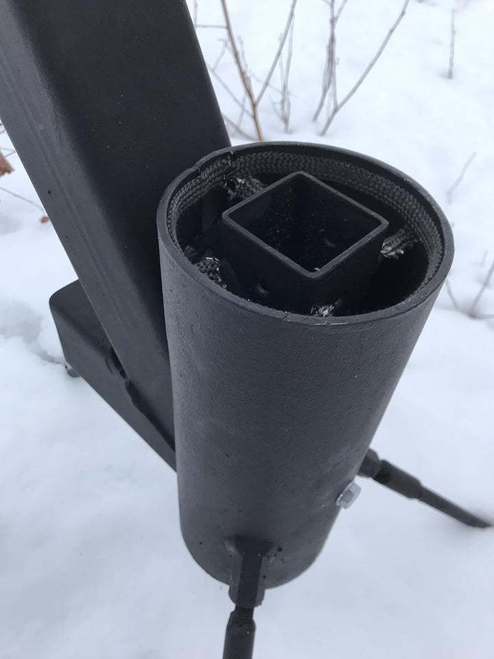 Pelletfackel Feuerrohr Bausatz mit Glas