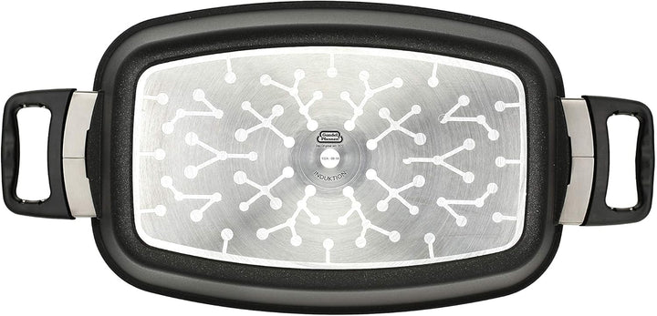 Original Gundel GUSS BRÄTER INDUKTION, 33 x 21 x 11,5 cm, Titan-Keramik-Oberfläche, backofenfeste Gr