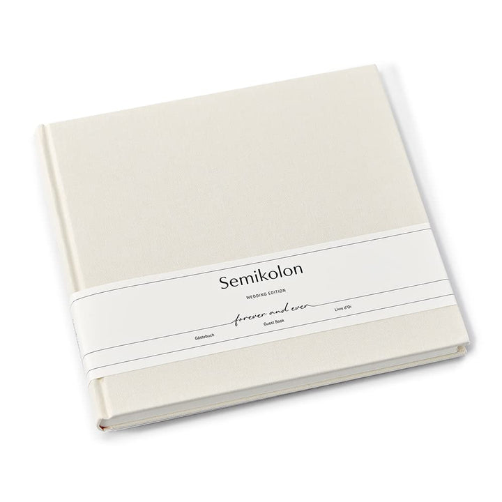 Semikolon 367183 Gästebuch Wedding Edition - 25 x 23 cm - mit 180 blanko Seiten zum Selbstgestalten,