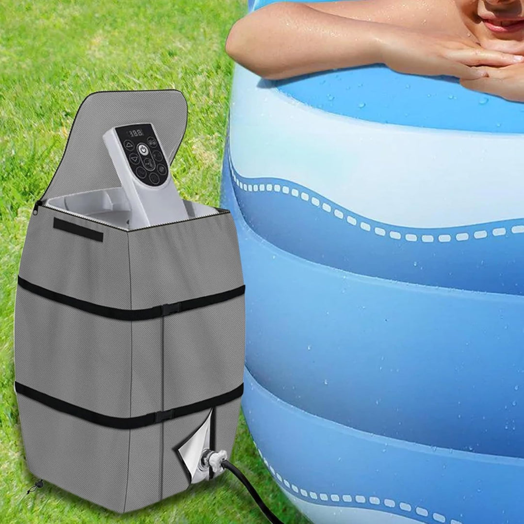 NASSMOSSE Spa -Heizungsabdeckung, 16.9 x 15 x 21.3 wasserdichte -Abdeckung, Faltbare verstellbare -B