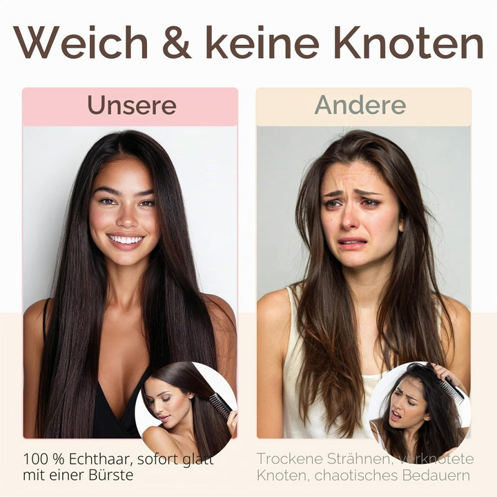 hotbanana Tape in Extensions Echthaar, 35cm Tape Extensions Echthaar 14 Zoll 20 Stück 50g Platinblon