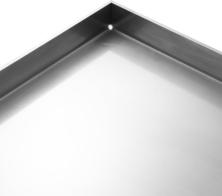 Plancha Edelstahl Grillplatte | passend für Burnhard Big Earl - 42,5x37,5cm | 4mm Massiv, Burnhard B
